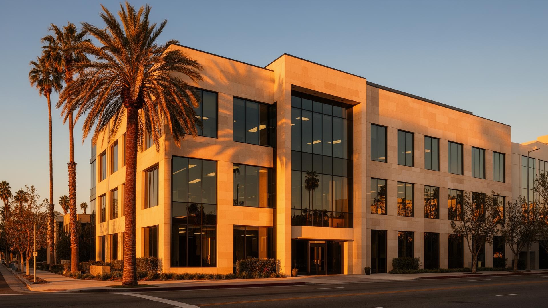 A commercial building façade