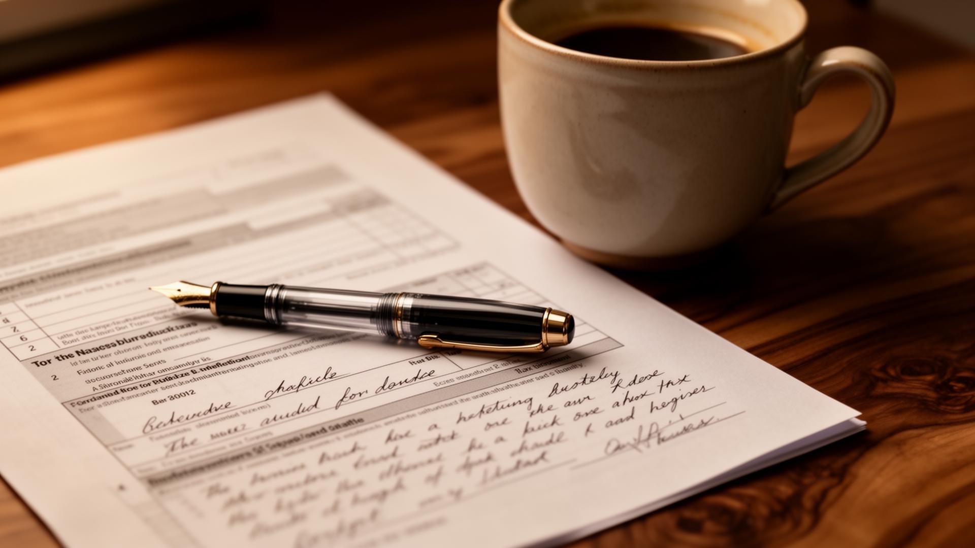 Personal representative signing distribution receipts